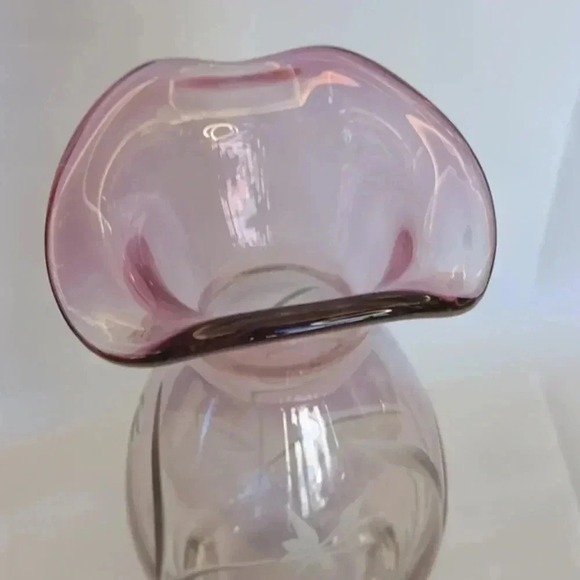 Lenox purple amethyst crystal vase - Picture 2 of 3